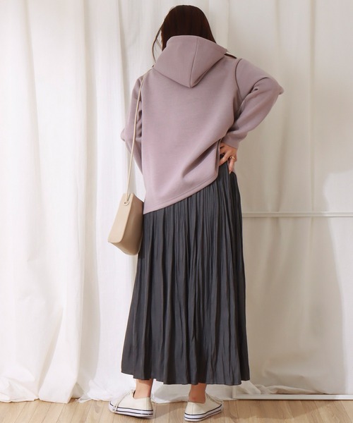 libelle more（リベル モア）の「ヴィンテージサテンケシプリーツスカート（スカート・レディース・ライム/アイボリー/オレンジ/チャコール/ライトグレー・L/M）」の13枚目の写真