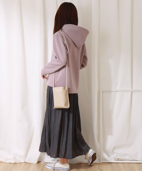 libelle more（リベル モア）の「ヴィンテージサテンケシプリーツスカート（スカート・レディース・ライム/アイボリー/オレンジ/チャコール/ライトグレー・L/M）」の14枚目の写真