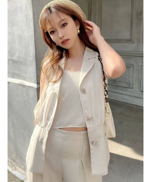 RESEXXY(リゼクシー)の「ペーパーナチュラルベレー帽(ハンチング/ベレー帽・レディース・ベージュ/ブラウン・FREE)」の8枚目の写真