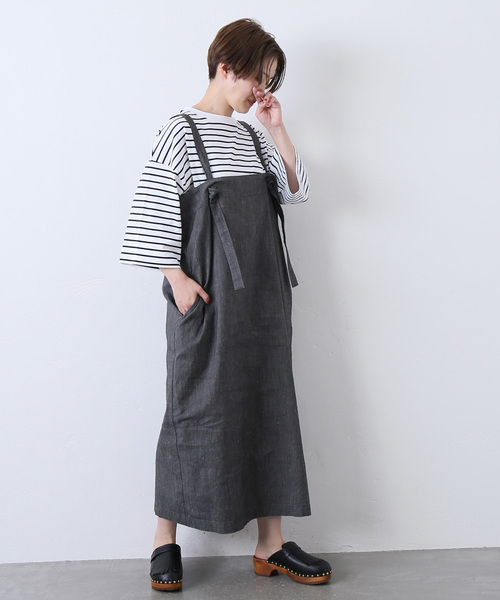 JOURNAL STANDARD LUXE（ジャーナルスタンダード　ラックス）の「LCヘビーツイルチューブワンピース（ワンピース・レディース・ライトグレー/スミクロ・FREE）」の5枚目の写真