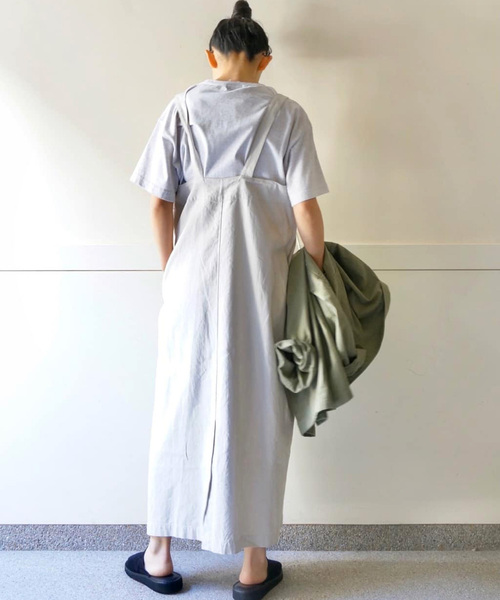 JOURNAL STANDARD LUXE（ジャーナルスタンダード　ラックス）の「LCヘビーツイルチューブワンピース（ワンピース・レディース・ライトグレー/スミクロ・FREE）」の9枚目の写真