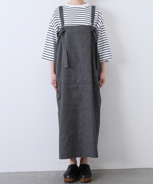 JOURNAL STANDARD LUXE（ジャーナルスタンダード　ラックス）の「LCヘビーツイルチューブワンピース（ワンピース・レディース・ライトグレー/スミクロ・FREE）」の17枚目の写真