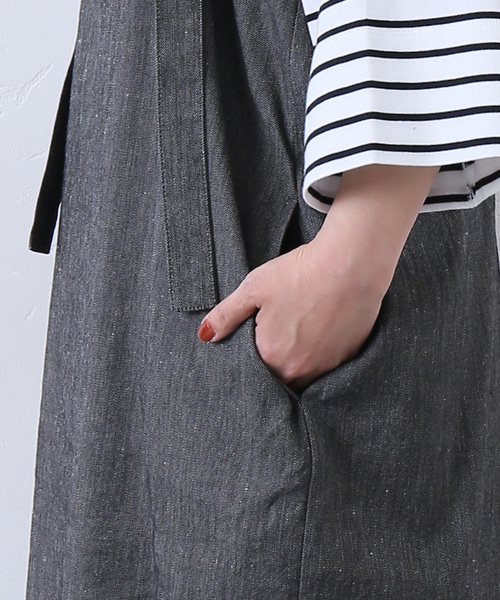 JOURNAL STANDARD LUXE（ジャーナルスタンダード　ラックス）の「LCヘビーツイルチューブワンピース（ワンピース・レディース・ライトグレー/スミクロ・FREE）」の22枚目の写真