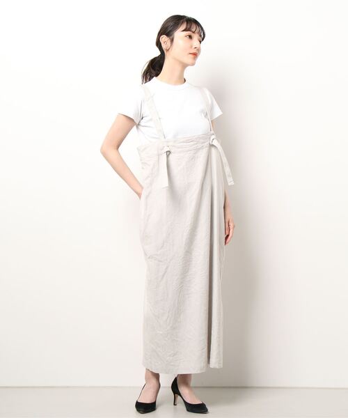 JOURNAL STANDARD LUXE（ジャーナルスタンダード　ラックス）の「LCヘビーツイルチューブワンピース（ワンピース・レディース・ライトグレー/スミクロ・FREE）」の3枚目の写真