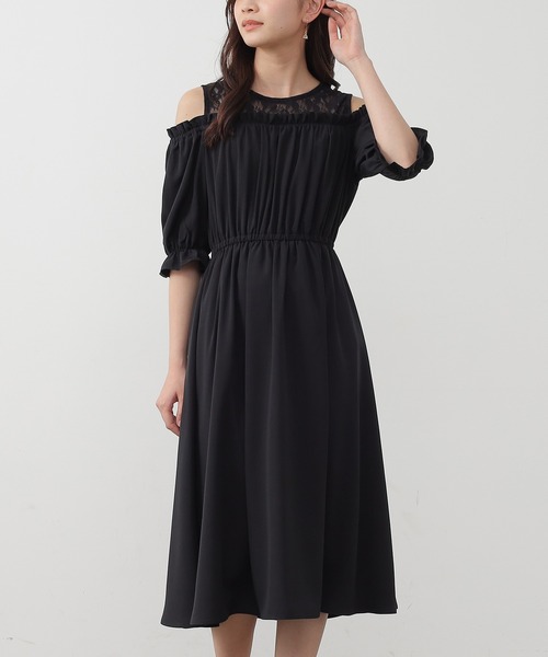 関税送料込み♦KHAITE ワンピース Honeys（ハニーズ）の「肩開きワンピース（ワンピース）」 - WEAR