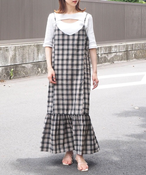 tiptop（ティップトップ）の「アソートマーメイドキャミワンピース（ワンピース・レディース・ブラック/ネイビー/アイボリー/ブラック系その他/A/B・FREE）」の6枚目の写真