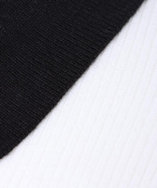 INGNI（イング）の「バイカラーリブポロニット（ニット/セーター・レディース・ホワイト×ブラック/ブラック×ホワイト/オレンジ/サックスブルー系1・M）」の8枚目の写真