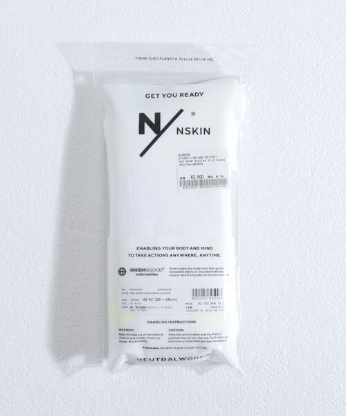 MXP（エムエックスピー）の「【NEUTRALWORKS./ニュートラルワークス】NSD WARM PILE SOCKS ソックス（ソックス/靴下・メンズ・ホワイト/ブラック/ダークネイビー・FREE）」の4枚目の写真