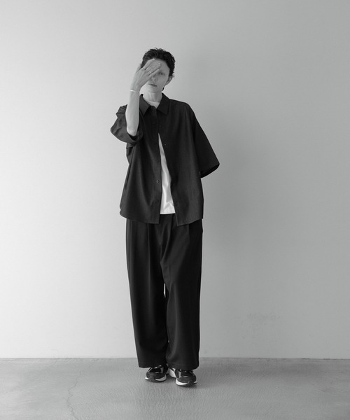 loose ZERO denim over shirt (half sleeve) / ルーズゼロデニム