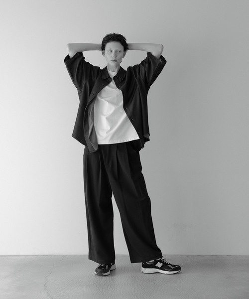 loose ZERO denim over shirt (half sleeve) / ルーズゼロデニム