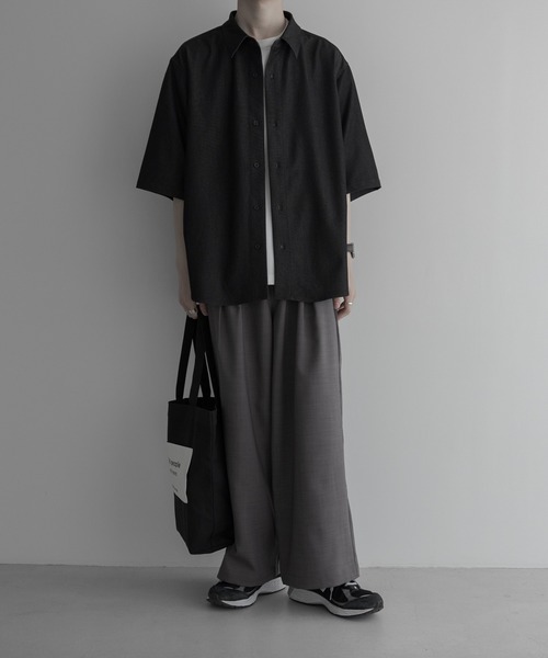 remer/リメール loose ZERO denim over shirt loose ZERO denim over shirt (half sleeve) / ルーズゼロデニム