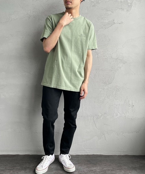 The Endless Summer（エンドレスサマー）の「[THE ENDLESS SUMMER/エンドレスサマー] 別注 BUHIサークルロゴ バックプリントTシャツ（Tシャツ/カットソー・レディース・ホワイト/グリーン/サックスブルー/イエロー・M/L/XL/S）」の10枚目の写真