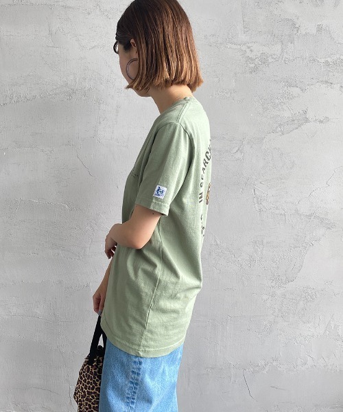 The Endless Summer（エンドレスサマー）の「[THE ENDLESS SUMMER/エンドレスサマー] 別注 BUHIサークルロゴ バックプリントTシャツ（Tシャツ/カットソー・レディース・ホワイト/グリーン/サックスブルー/イエロー・M/L/XL/S）」の8枚目の写真