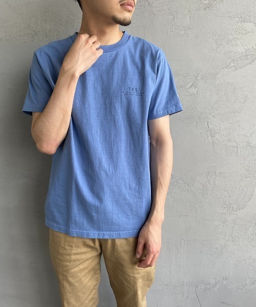 The Endless Summer（エンドレスサマー）の「[THE ENDLESS SUMMER/エンドレスサマー] 別注 BUHIサークルロゴ バックプリントTシャツ（Tシャツ/カットソー・レディース・ホワイト/グリーン/サックスブルー/イエロー・M/L/XL/S）」の14枚目の写真