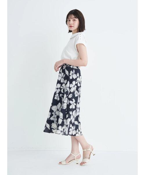 YECCA VECCA（イェッカヴェッカ）の「金釦ロールカラーブラウス（シャツ/ブラウス・レディース・ホワイト/ブルー/ブルー系その他6・FREE）」の13枚目の写真