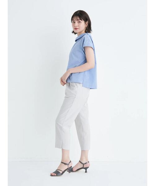 YECCA VECCA（イェッカヴェッカ）の「金釦ロールカラーブラウス（シャツ/ブラウス・レディース・ホワイト/ブルー/ブルー系その他6・FREE）」の20枚目の写真