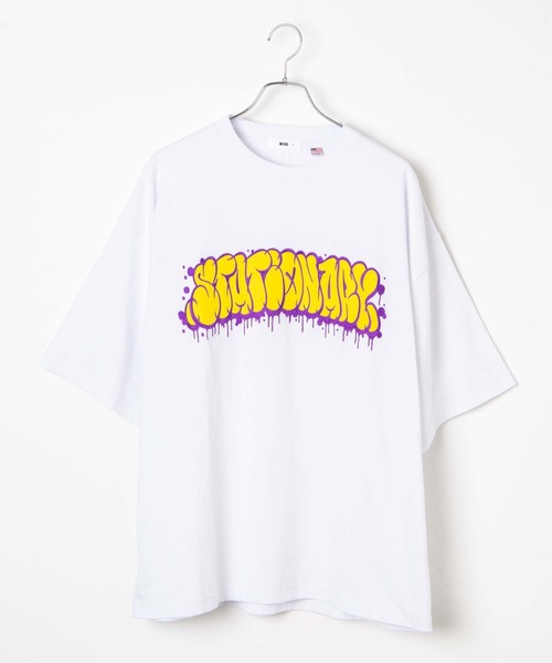 WEGO（ウィゴー）の「WEGO/グラフィティBIGT(S)（Tシャツ/カットソー・メンズ・ホワイト/ブラック/ブラック系その他/ホワイト系その他・MEDIUM/LARGE）」の21枚目の写真