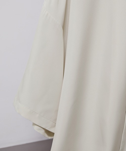 iisy（イージー）の「【 iisy 】ワンポイントロゴビッグシャツ（シャツ/ブラウス・メンズ・ブルー系その他4/ミント/ブラック/ライトグレー・XL/M/L/S）」の12枚目の写真