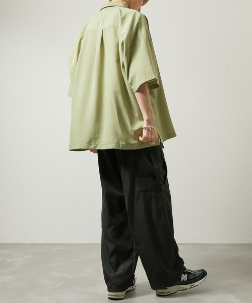 iisy（イージー）の「【 iisy 】ワンポイントロゴビッグシャツ（シャツ/ブラウス・メンズ・ブルー系その他4/ミント/ブラック/ライトグレー・XL/M/L/S）」の15枚目の写真