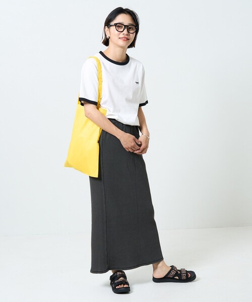 FREAK'S STORE（フリークスストア）の「TOWN CRAFT  × FREAK'S STORE/タウンクラフト  別注 リンガーTシャツ 限定展開（Tシャツ/カットソー・レディース・グリーン/レッド/ブラック・ﾌﾘ-）」の4枚目の写真