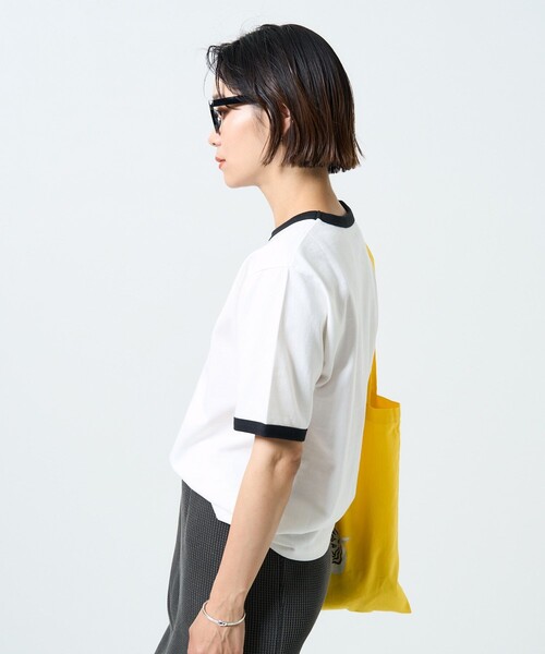 FREAK'S STORE（フリークスストア）の「TOWN CRAFT  × FREAK'S STORE/タウンクラフト  別注 リンガーTシャツ 限定展開（Tシャツ/カットソー・レディース・グリーン/レッド/ブラック・ﾌﾘ-）」の11枚目の写真