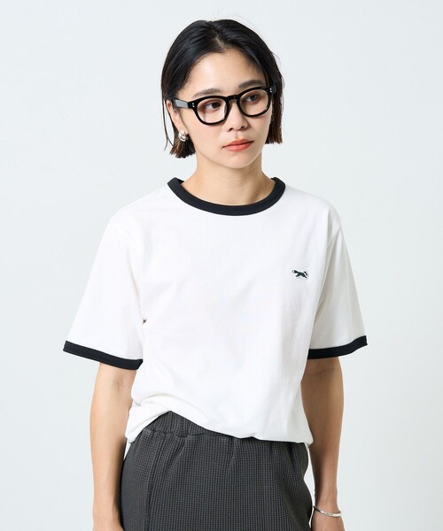 FREAK'S STORE（フリークスストア）の「TOWN CRAFT  × FREAK'S STORE/タウンクラフト  別注 リンガーTシャツ 限定展開（Tシャツ/カットソー・レディース・グリーン/レッド/ブラック・ﾌﾘ-）」の13枚目の写真