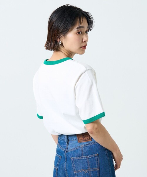 FREAK'S STORE（フリークスストア）の「TOWN CRAFT  × FREAK'S STORE/タウンクラフト  別注 リンガーTシャツ 限定展開（Tシャツ/カットソー・レディース・グリーン/レッド/ブラック・ﾌﾘ-）」の21枚目の写真