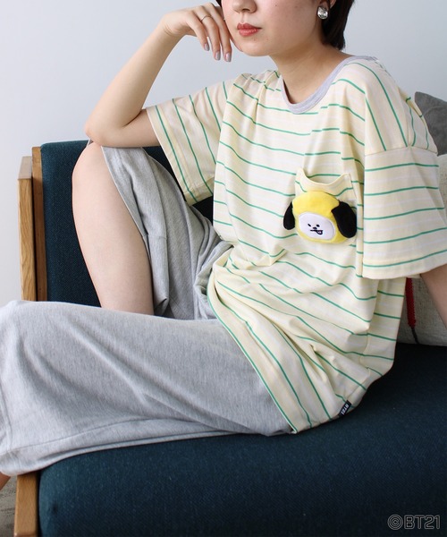 セール】【BT21】ミニぬいぐるみブローチ付セットアップ（ルーム