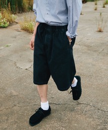 WYM LIDNM（ウィム バイ リドム）の「VINTAGE BLACK WASHED TWILL WIDE SHORTS（その他パンツ・メンズ）」