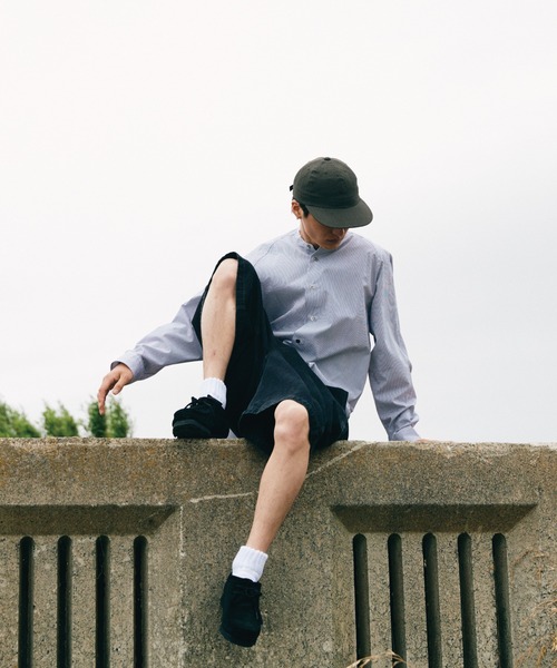 WYM LIDNM（ウィム バイ リドム）の「VINTAGE BLACK WASHED TWILL WIDE SHORTS（その他パンツ・メンズ・ブラック・S/M/L）」の7枚目の写真