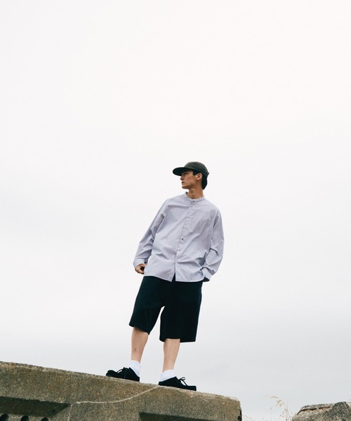 WYM LIDNM（ウィム バイ リドム）の「VINTAGE BLACK WASHED TWILL WIDE SHORTS（その他パンツ・メンズ・ブラック・S/M/L）」の9枚目の写真