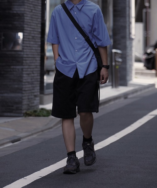 WYM LIDNM（ウィム バイ リドム）の「VINTAGE BLACK WASHED TWILL WIDE SHORTS（その他パンツ・メンズ・ブラック・S/M/L）」の19枚目の写真