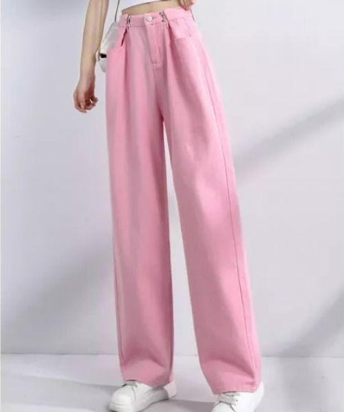 CLEA（クレア）の「ウエストタック ハイウエストデニムパンツ（デニムパンツ・レディース・ライトブルー/ブラック/ブルー/ホワイト/ブルー系その他/ピンク・S/M）」の22枚目の写真