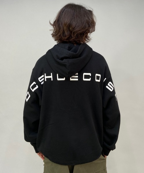 DC（ディーシー）の「DC/ディーシー ビッグシルエット バックプリントパーカー DPO224057（パーカー・メンズ・ホワイト/ブラック・M/L/XL）」の15枚目の写真