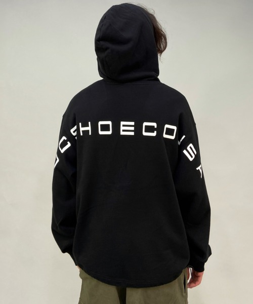 DC（ディーシー）の「DC/ディーシー ビッグシルエット バックプリントパーカー DPO224057（パーカー・メンズ・ホワイト/ブラック・M/L/XL）」の16枚目の写真