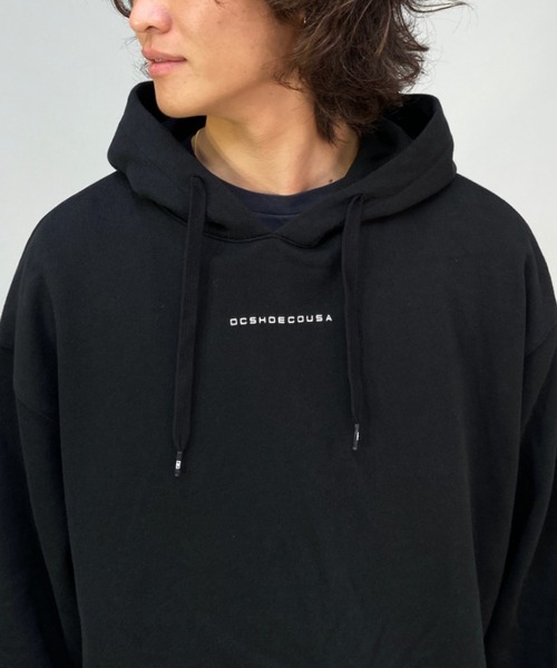 DC（ディーシー）の「DC/ディーシー ビッグシルエット バックプリントパーカー DPO224057（パーカー・メンズ・ホワイト/ブラック・M/L/XL）」の14枚目の写真