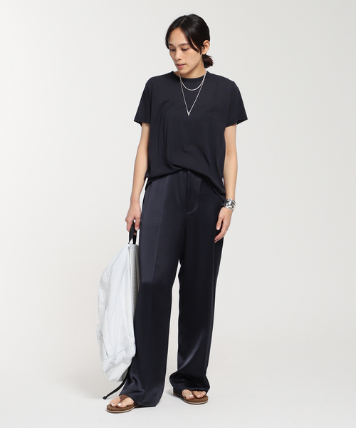 AP STUDIO 　シアーTシャツ　サックスブルー AP STUDIO（エーピーストゥディオ）の「シアーTシャツ（Tシャツ