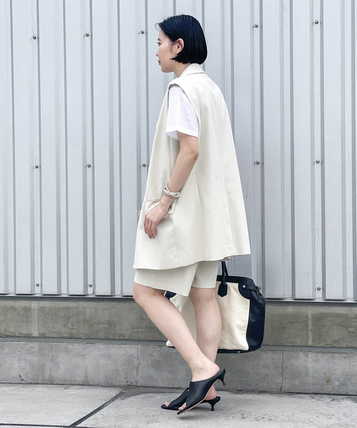 AP STUDIO（エーピーストゥディオ）の「シアーTシャツ（Tシャツ/カットソー・レディース・ホワイト/ブラック/ネイビー・FREE）」の5枚目の写真