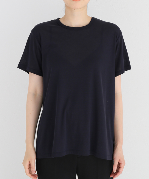 AP STUDIO 　シアーTシャツ　サックスブルー AP STUDIO（エーピーストゥディオ）の「シアーTシャツ（Tシャツ