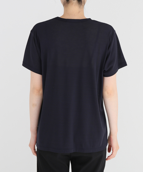 AP STUDIO（エーピーストゥディオ）の「シアーTシャツ（Tシャツ/カットソー・レディース・ホワイト/ブラック/ネイビー・FREE）」の12枚目の写真