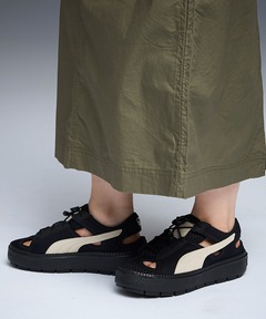さっちページ セール】PUMA プーマ W SKYE LITE PLATFORM SUEDE 381527 01BK/W.WH