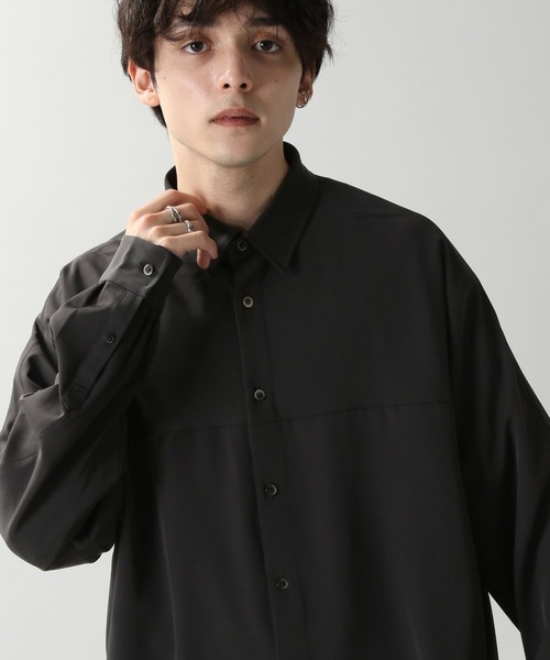 RAGEBLUE（レイジブルー）の「ラグイージー/切替デザインシャツ（シャツ/ブラウス・メンズ・ホワイト/ブラック/グリーン/ブラック系その他/ベージュ系その他・SMALL/MEDIUM/LARGE）」の20枚目の写真