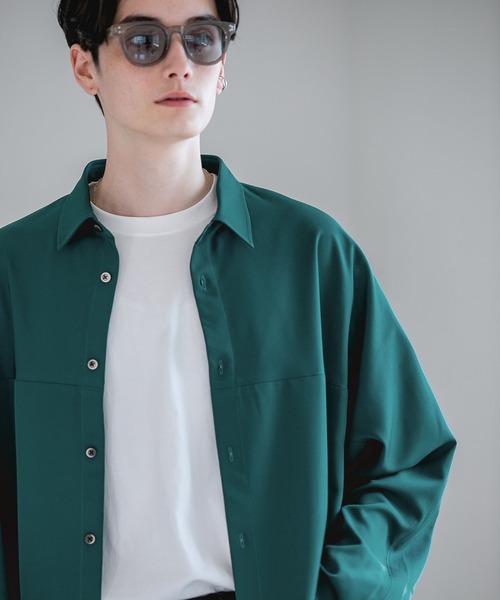 RAGEBLUE（レイジブルー）の「ラグイージー/切替デザインシャツ（シャツ/ブラウス・メンズ・ホワイト/ブラック/グリーン/ブラック系その他/ベージュ系その他・SMALL/MEDIUM/LARGE）」の10枚目の写真