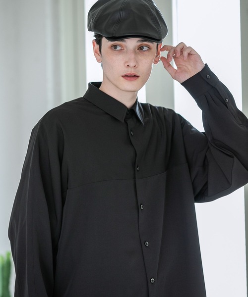 RAGEBLUE（レイジブルー）の「ラグイージー/切替デザインシャツ（シャツ/ブラウス・メンズ・ホワイト/ブラック/グリーン/ブラック系その他/ベージュ系その他・SMALL/MEDIUM/LARGE）」の7枚目の写真