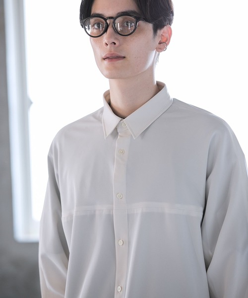 RAGEBLUE（レイジブルー）の「ラグイージー/切替デザインシャツ（シャツ/ブラウス・メンズ・ホワイト/ブラック/グリーン/ブラック系その他/ベージュ系その他・SMALL/MEDIUM/LARGE）」の6枚目の写真