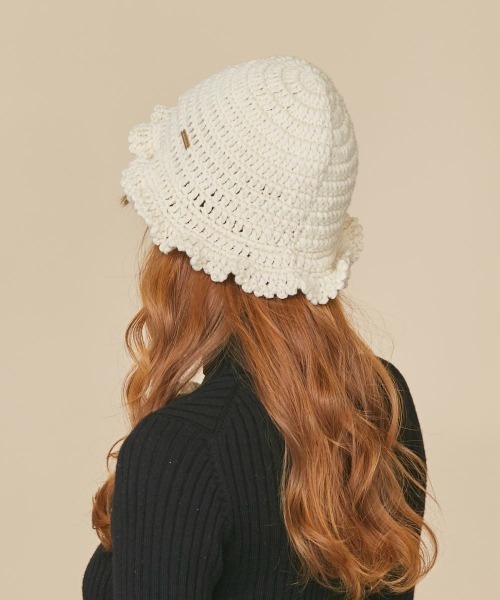 kaorinomori（カオリノモリ）の「kaorinomori ココハット（ハット・レディース・ホワイト/ネイビー/イエロー・FREE）」の6枚目の写真