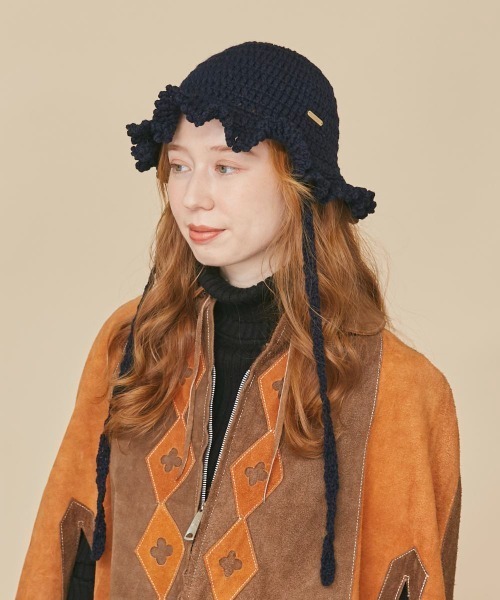 kaorinomori（カオリノモリ）の「kaorinomori ココハット（ハット・レディース・ホワイト/ネイビー/イエロー・FREE）」の16枚目の写真