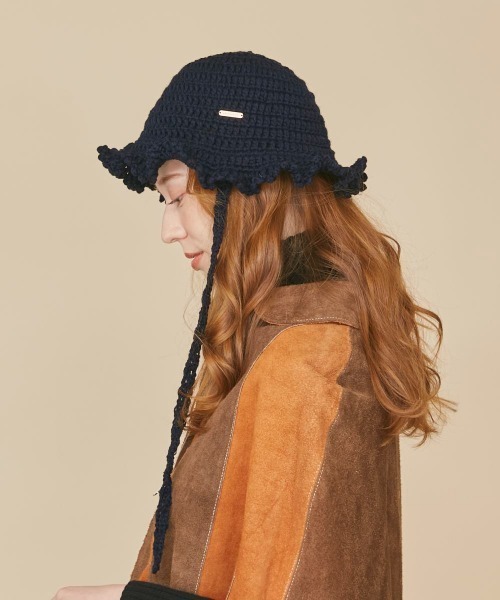 kaorinomori（カオリノモリ）の「kaorinomori ココハット（ハット・レディース・ホワイト/ネイビー/イエロー・FREE）」の17枚目の写真