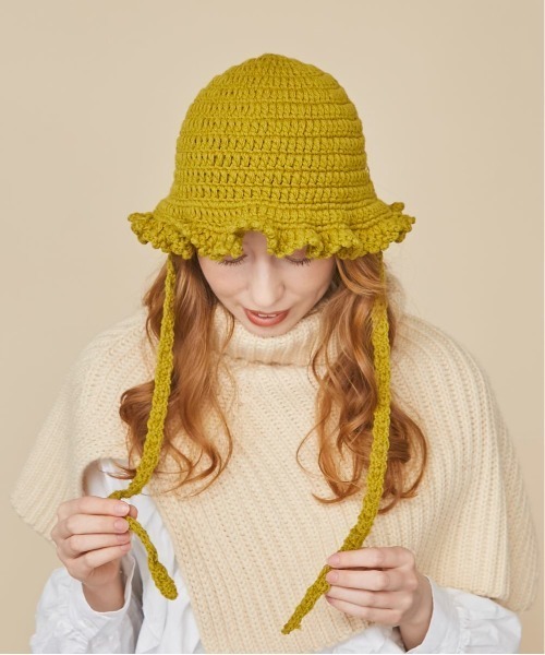 kaorinomori（カオリノモリ）の「kaorinomori ココハット（ハット・レディース・ホワイト/ネイビー/イエロー・FREE）」の22枚目の写真