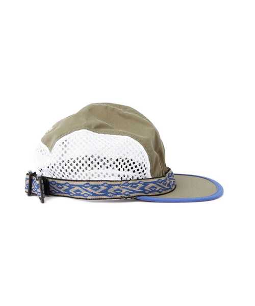 CAL O LINE（キャルオーライン）の「KAVU × CAL O LINE / カブ×キャルオーライン　VENTED STRAP CAP　ベンテッドストラップキャップ　CKW-210（キャップ・メンズ・ブラック/タン・F）」の6枚目の写真
